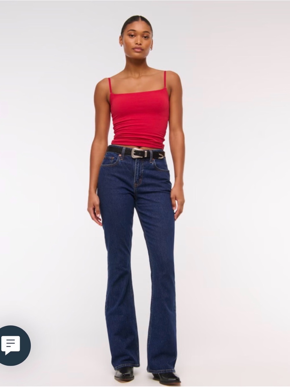 Abercrombie Curve Love Midrise Bootcut Denim (short)